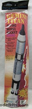 Estes 1/73 Gemini Titan Launch Vehicle - Static or Flying Model Rocket, 1978 plastic model kit